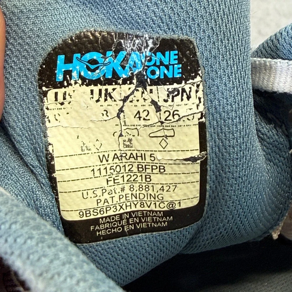 Hoka One One Arahi 5 Womens Shoes Size 9.5 Blue Fog Running Sneakers 1115012BFPB